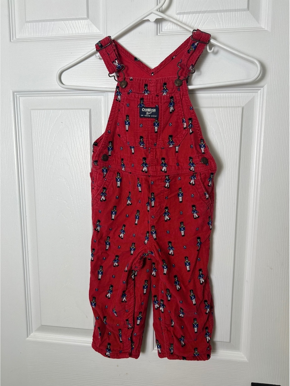 OshKosh B'gosh Red Corduroy Toy Soldier Overalls 24M Style 2025